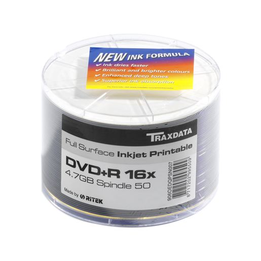 MED DVD TRX DVD-R 16X PRN F SP50 WHITE