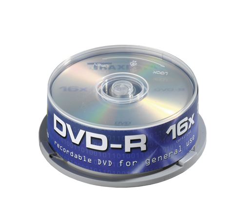 MED DVD TRX DVD-R 16X CAKE 25