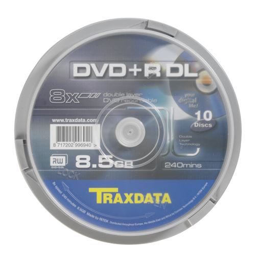 MED DVD TRX DVD+R 8X DL CAKE 10