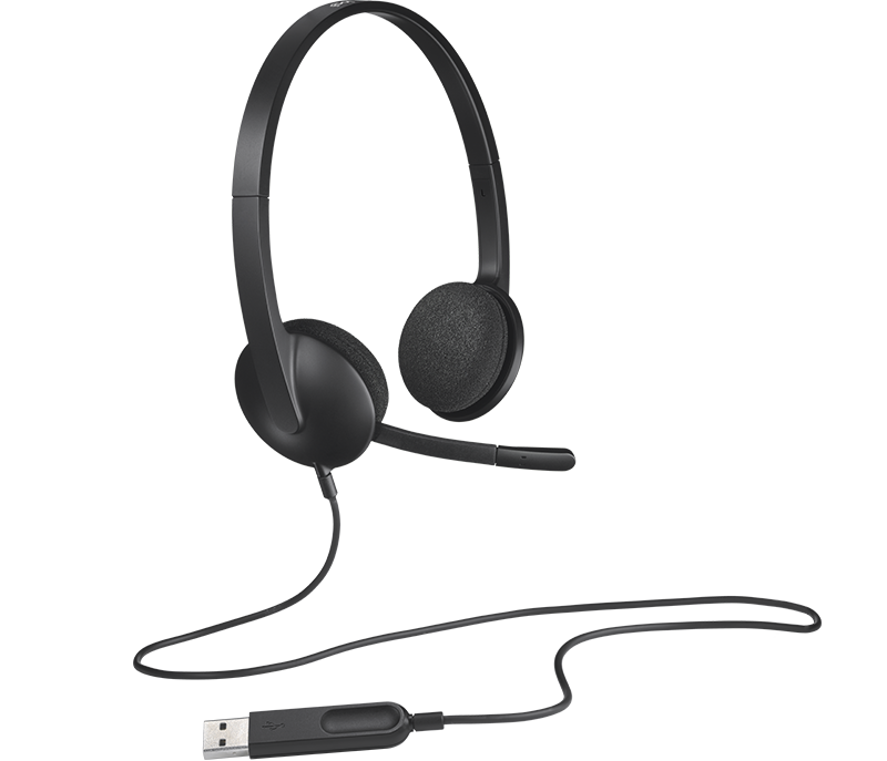 LOGITECH H340 USB PC Headset with Noise-Cancelling Microphone