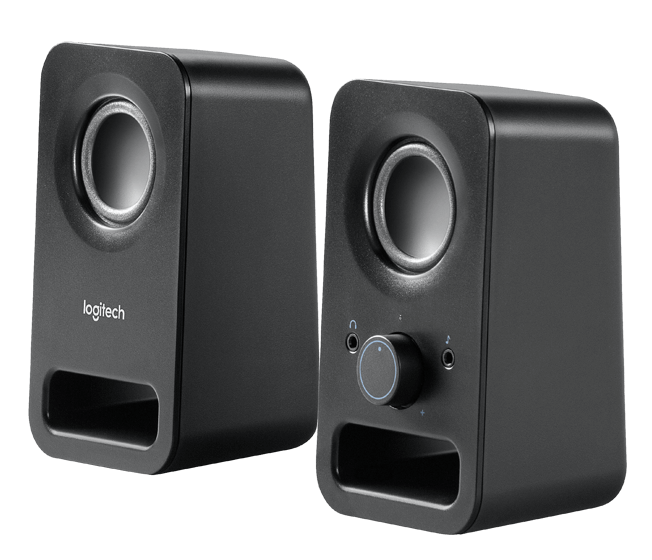 LOGITECH Z150 Compact Stereo Speakers, 6 Watts Peak/3 Watts RMS power, 3.5 mm input
