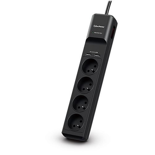 CyberPower prenaponska zaštita, P0420SUD0 4xšuko 2xUSB-A