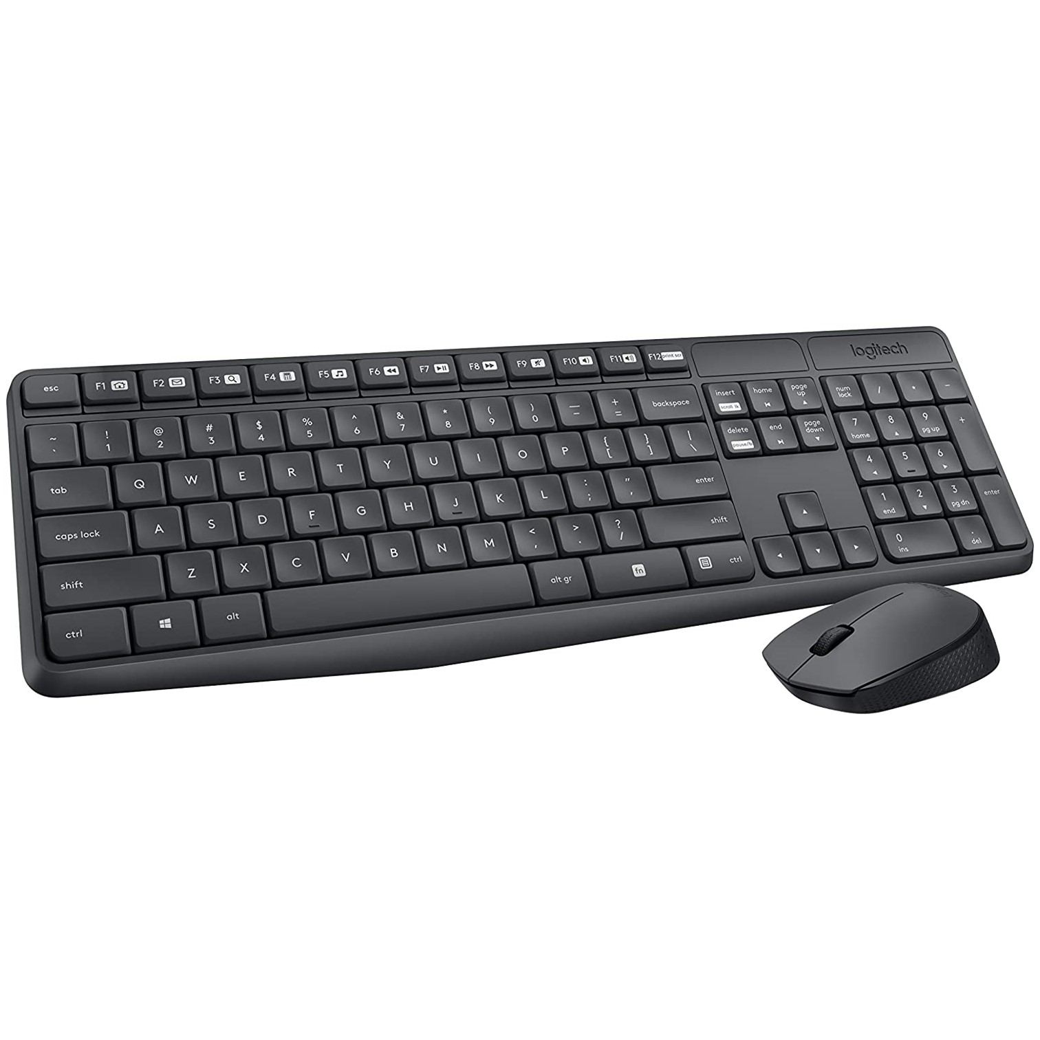 LOGITECH MK235 Wireless Desktop - Tastatura + Miš, USB, US