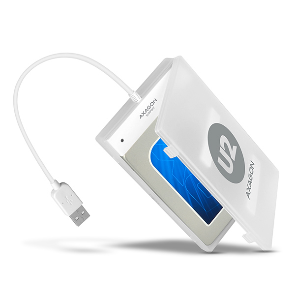HDD DOD Ladica 2.5" SATA3 -> USB2.0, White, ADSA-1S, AXA