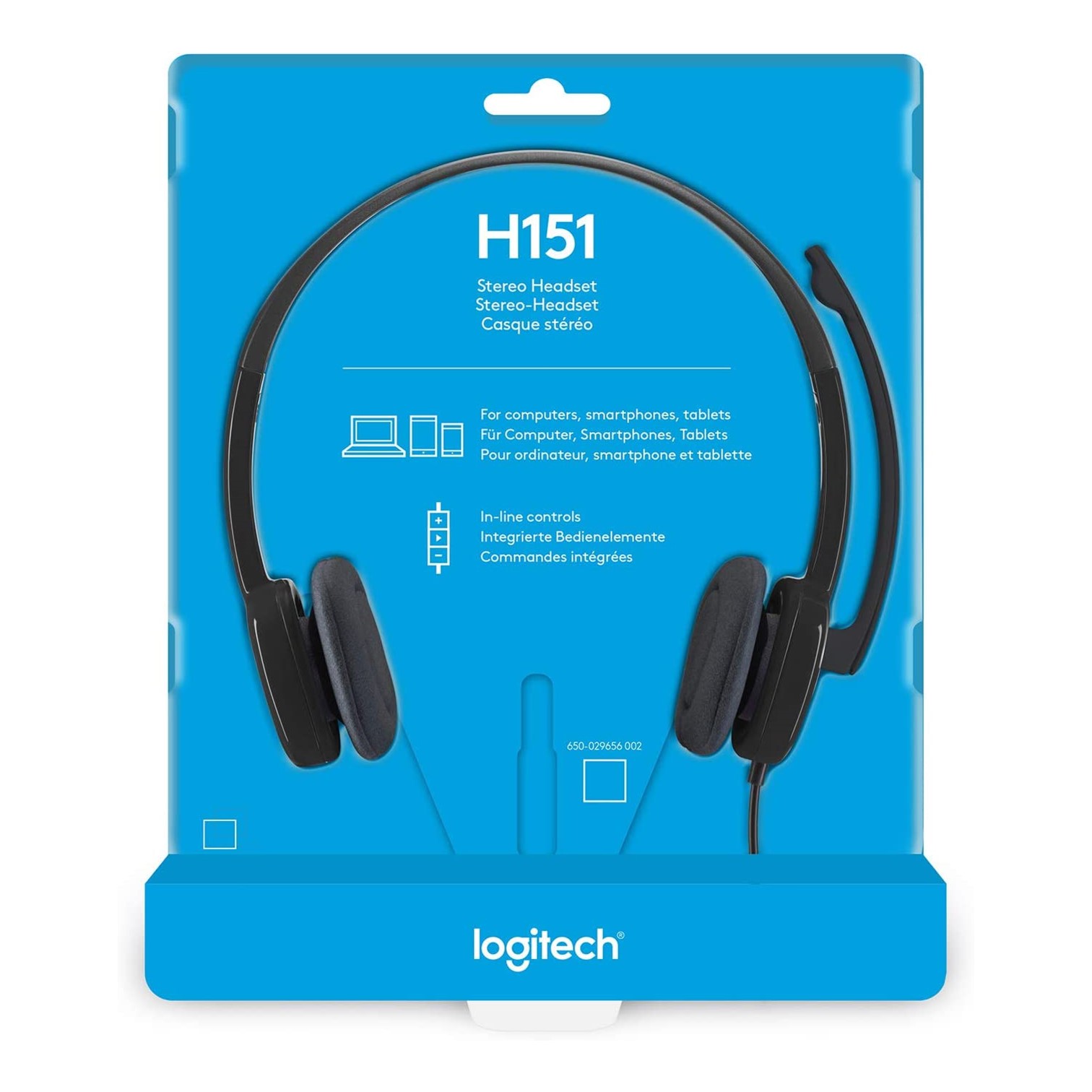 H151 Stereo Headset single jack slušalice sa mikrofonom crne