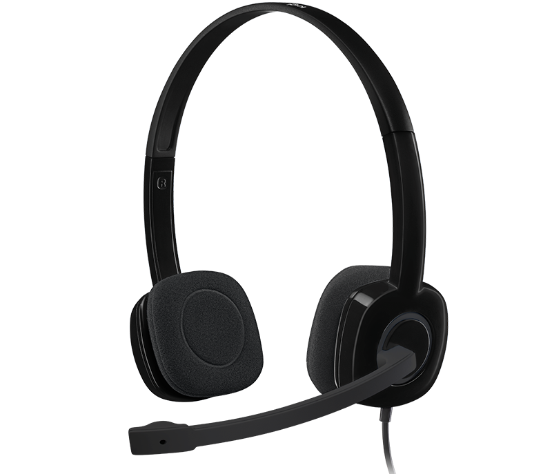 H151 Stereo Headset single jack slušalice sa mikrofonom crne