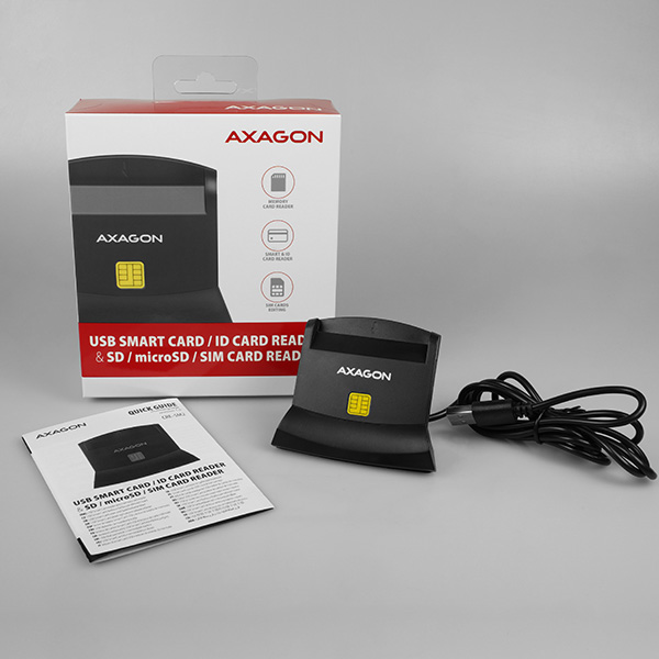 CARD READER AXAGON USB 2.0 Smart/SD/microSD/SIM (CRE-SM2)