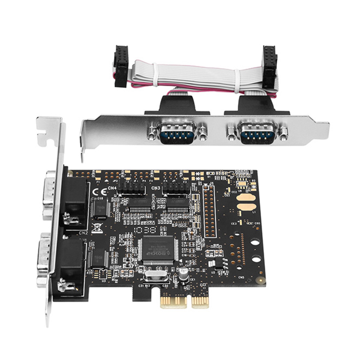 Kontroler PCI-Express --> 4 x Serial port + LP,  AXAGON
