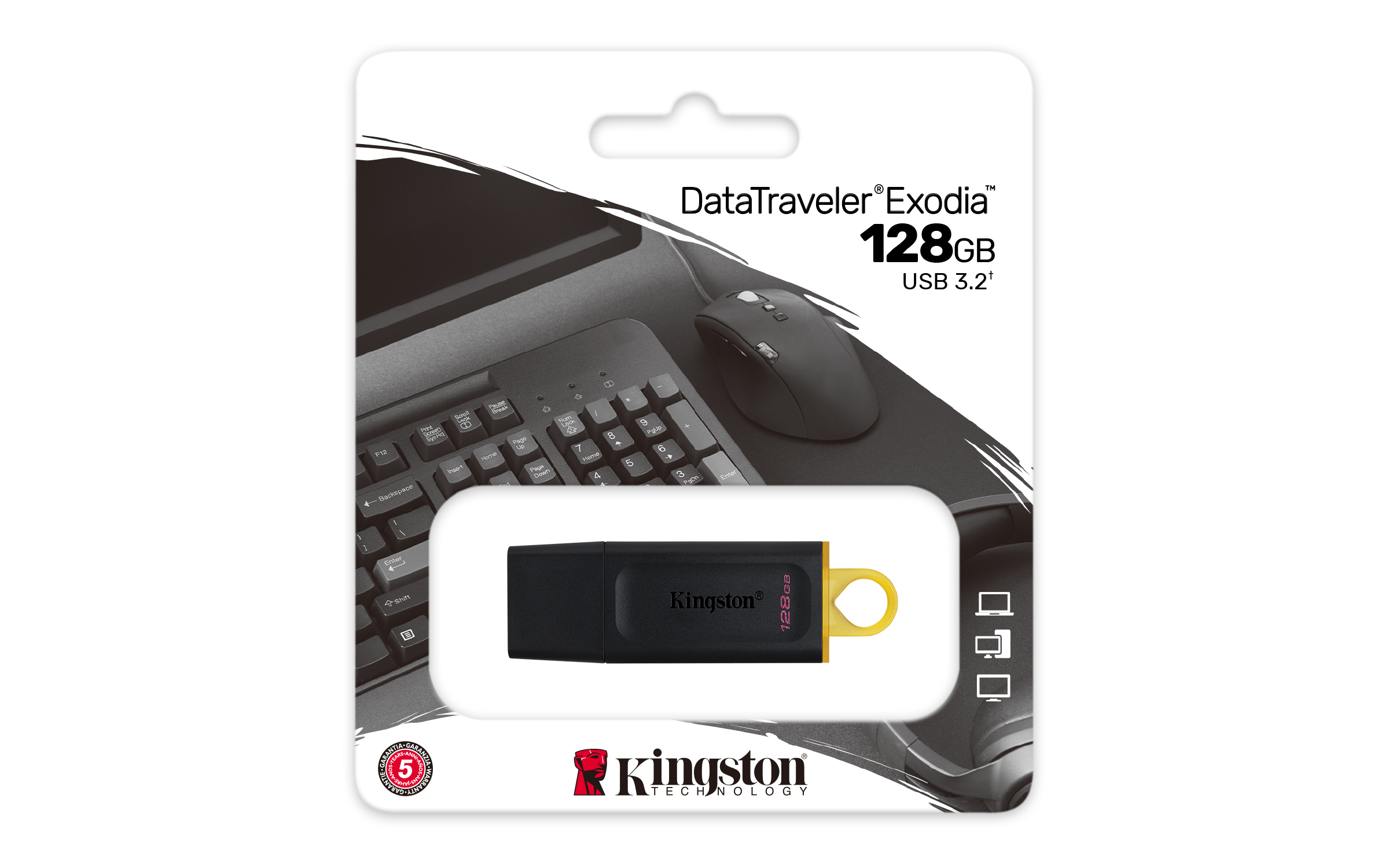 128GB DataTraveler Exodia USB 3.2 Gen1 DTX/128GB
