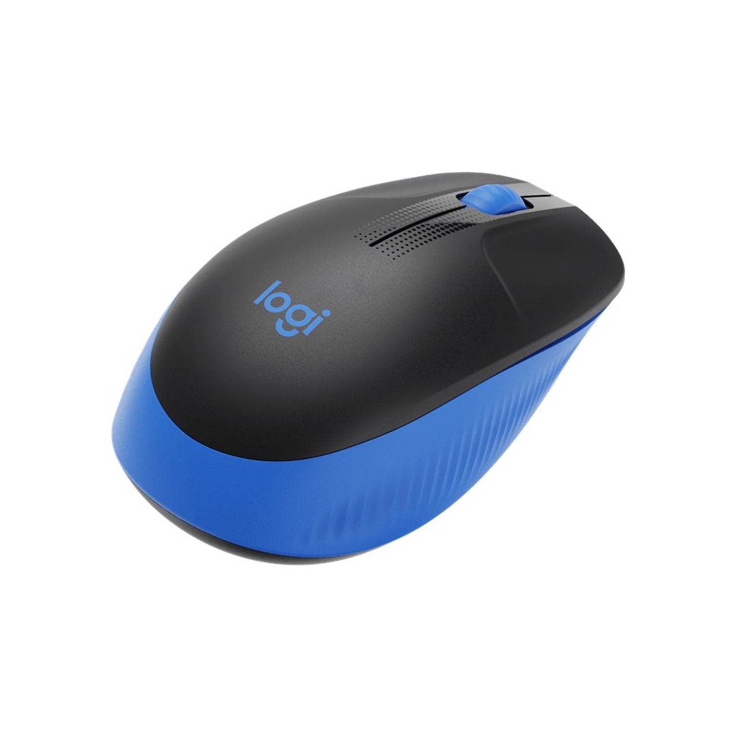 LOGITECH M190 Blue Wireless Mouse, Full Size Curve Design, 18-month battery life (AA battery)