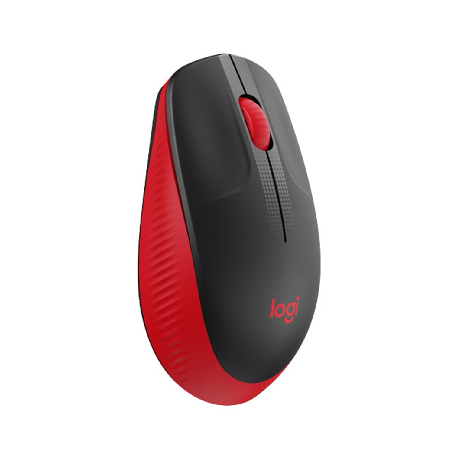 LOGITECH M190 Red Wireless Mouse, Full Size Curve Design, 18-month battery life (AA battery)