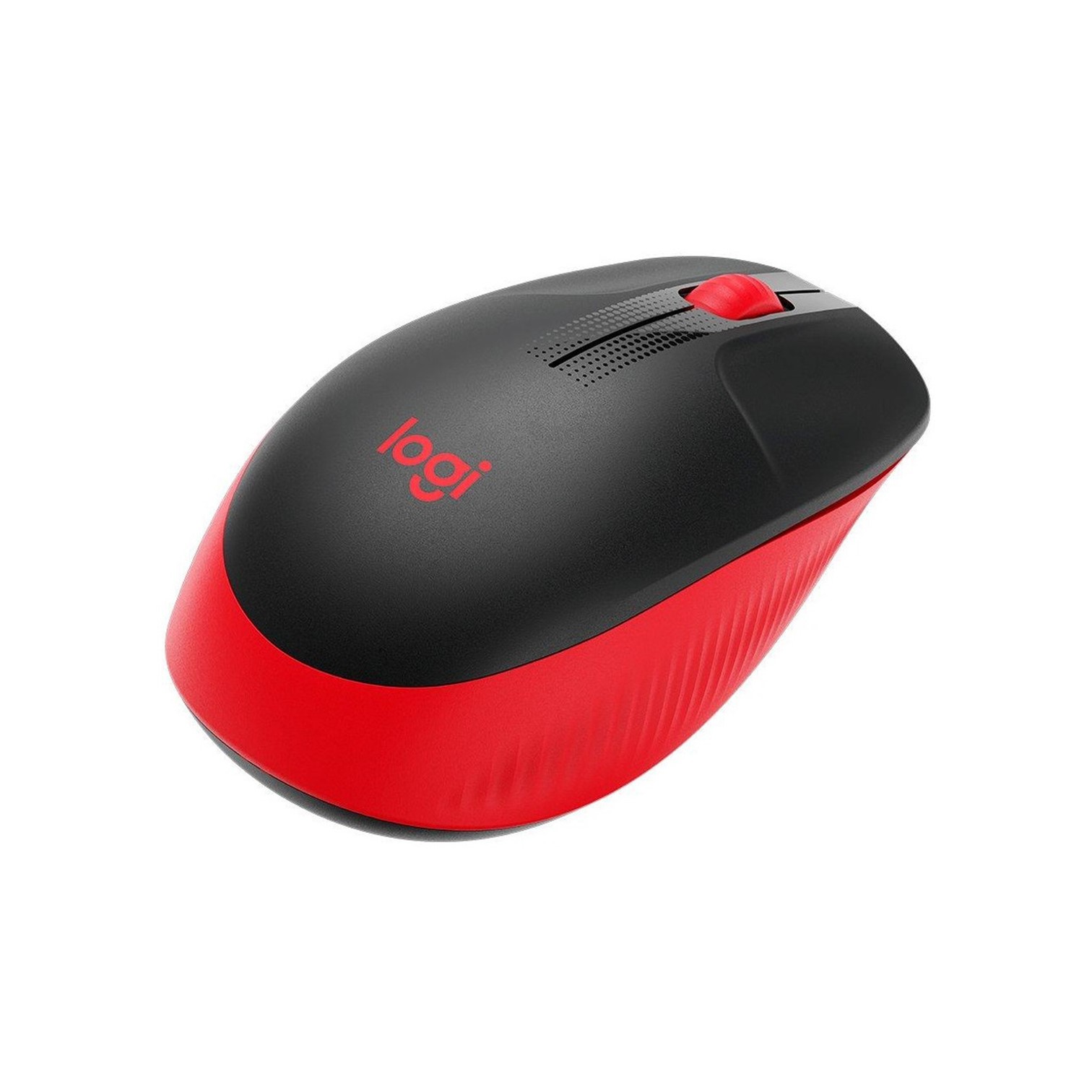 LOGITECH M190 Red Wireless Mouse, Full Size Curve Design, 18-month battery life (AA battery)