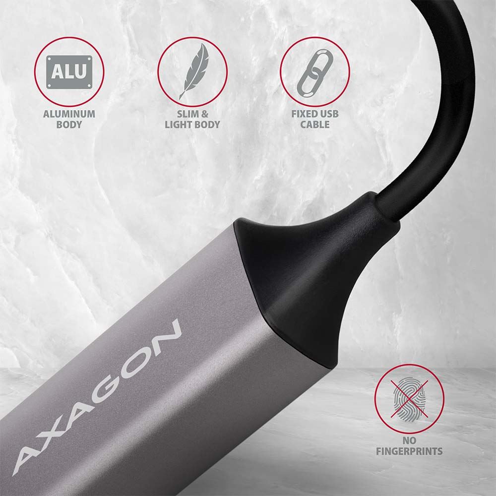Adapter USB-C 3.2/Ethernet 10/100/1000, ADE-TRC, AXAGON