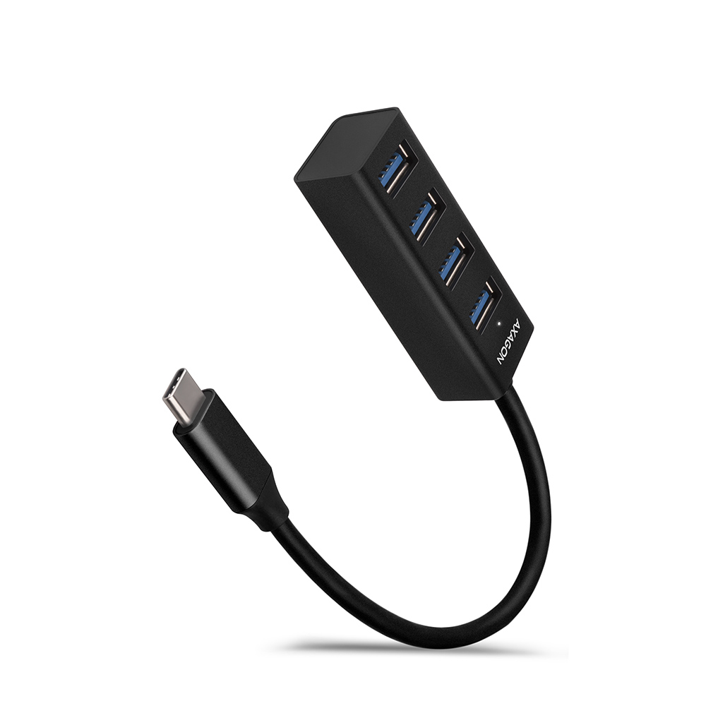 USB HUB Mini 4xUSB3.2, USB-C cable, 20cm, HUE-M1C, AXA