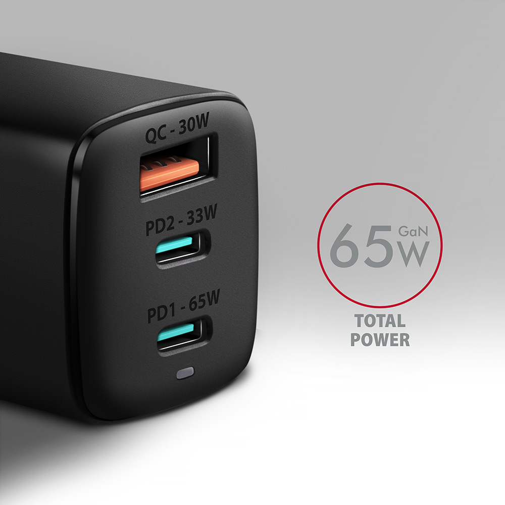 MOB DOD Zidni punjač ACU-DPQ65, QC4+USB-C PD 65W, AXA