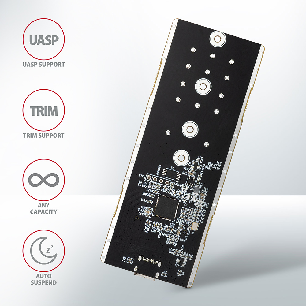 HDD DOD Ladica M.2 NVMe -> USB-C 3.2 Gen2, EEM2-GTR, AXA