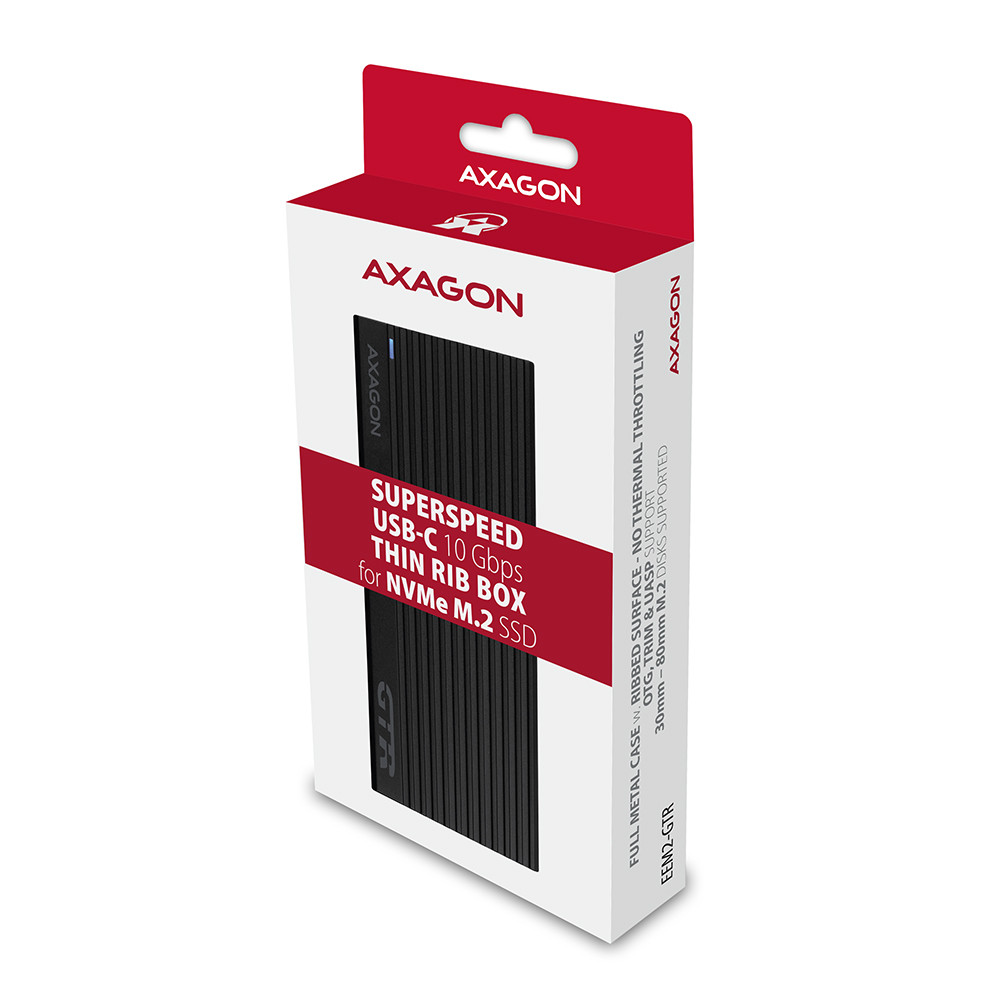 HDD DOD Ladica M.2 NVMe -> USB-C 3.2 Gen2, EEM2-GTR, AXA