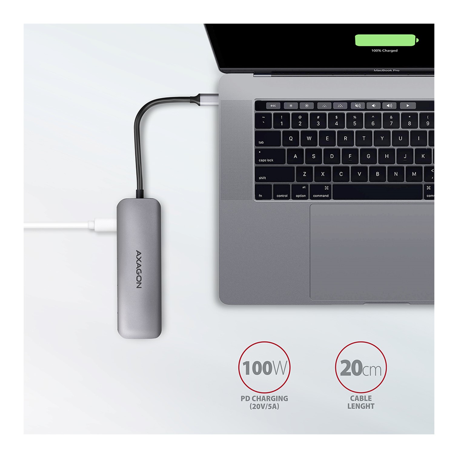 USB HUB SS 2xUSB3.2 Gen 2,USB-C(1x60W), HDMI, HMC-5 ,AXA