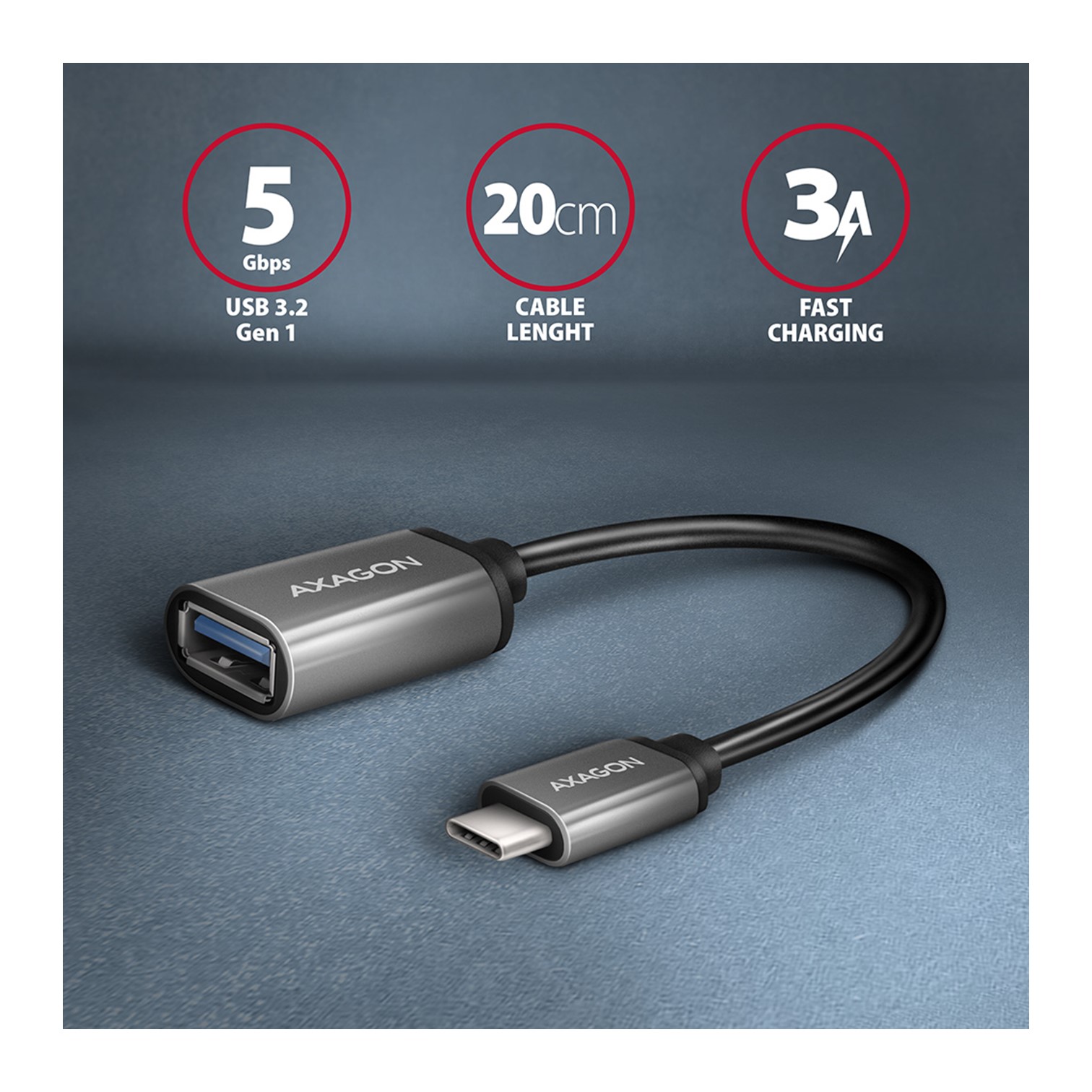 RUCM-AFAC USB-C<>USB-A CABLE ADAPTER,AXA