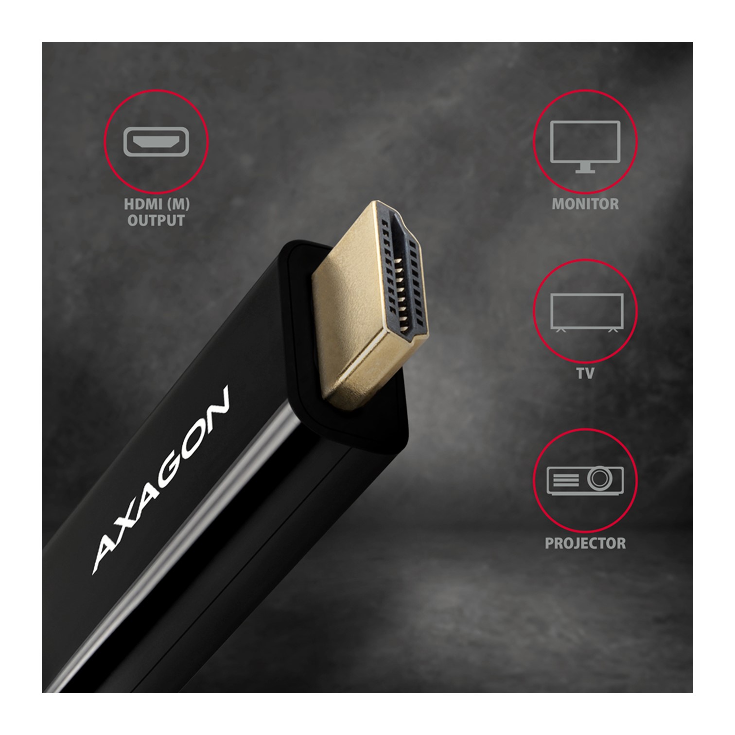 RVD-HI14C2 DP > HDMI KABEL 1.8M, 4K/30HZ, АXА