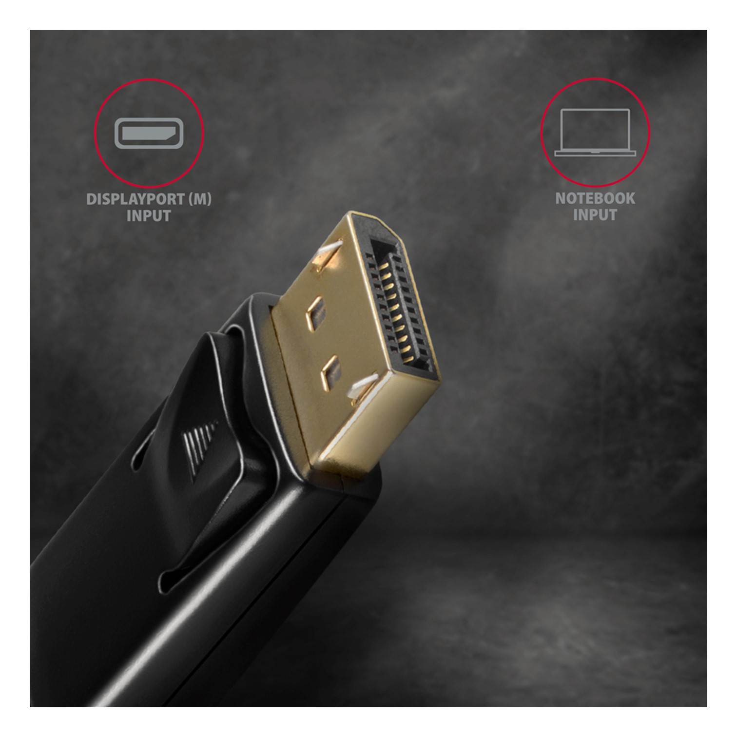 RVD-HI14C2 DP > HDMI KABEL 1.8M, 4K/30HZ, АXА