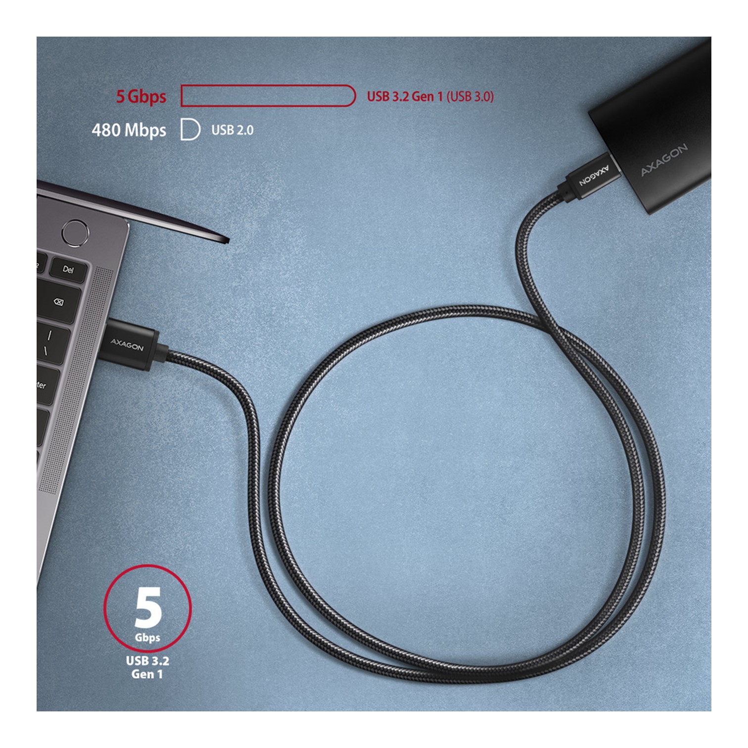 BUCM3-AM15AB SS USB-C to USB-A3.2 GEN 2