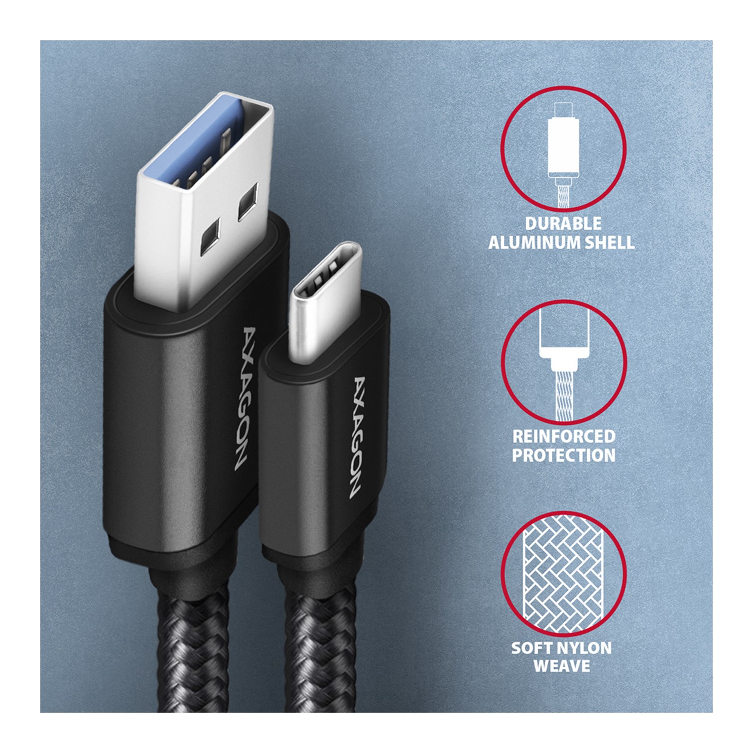 BUCM3-AM20AB SS USB-C to USB-A3.2 GEN 2