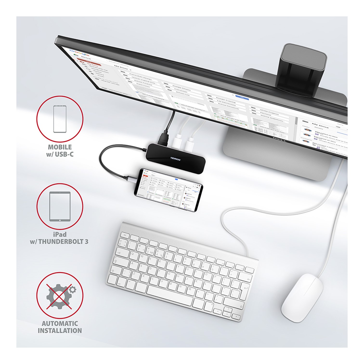 USB HUB SS USB-C 6IN1  HMC-6GL, AXA