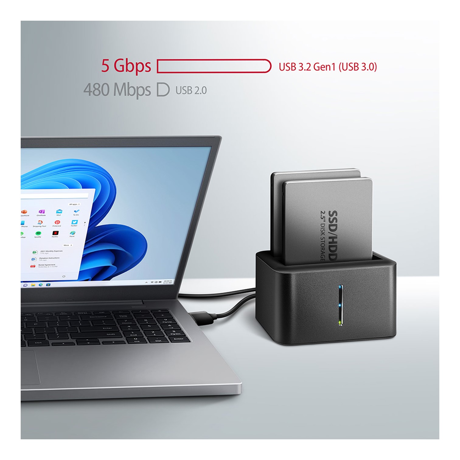 HDD DOD Dock mini 2.5" HDD/SSD x2