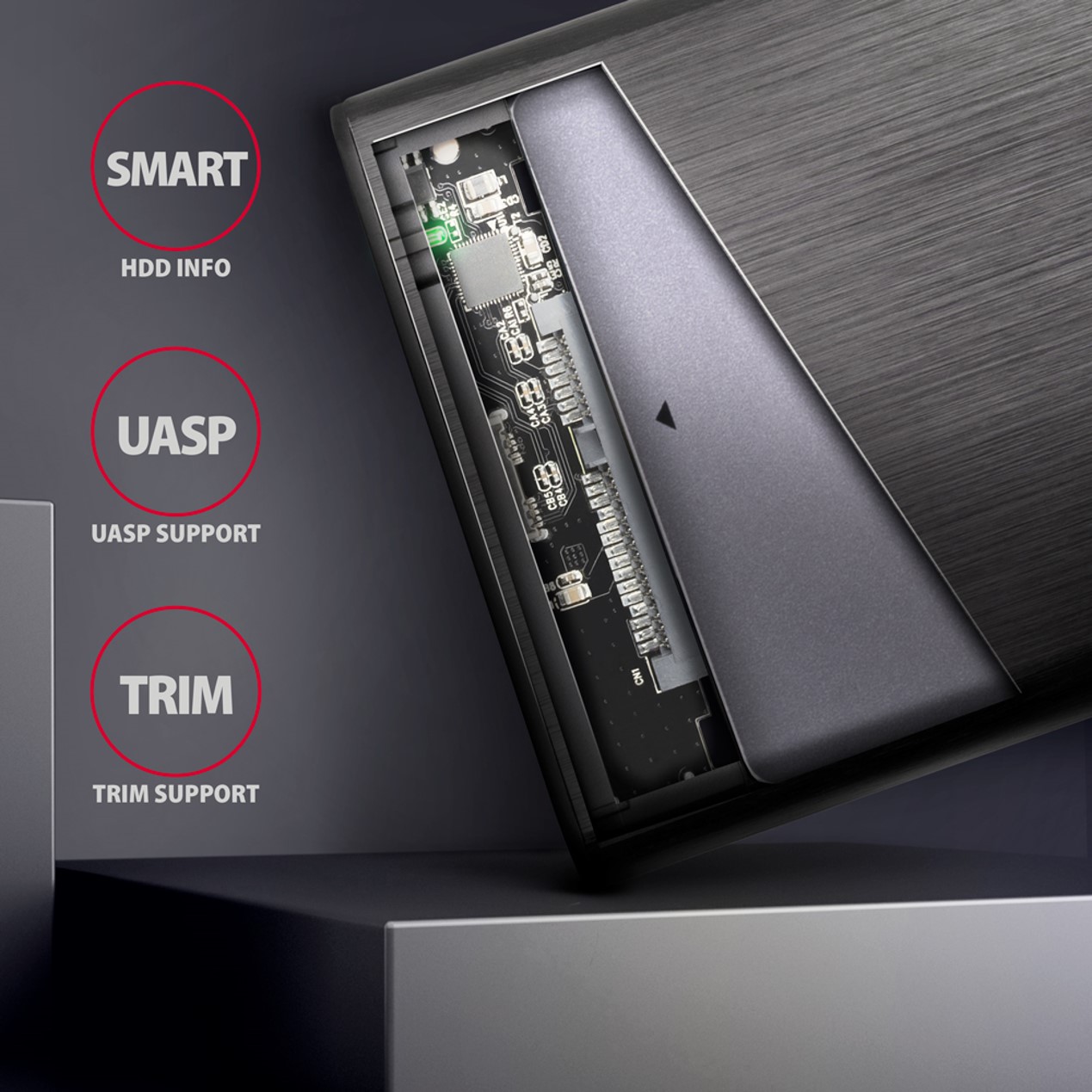 HDD DOD Ladica SATA 6G->USB-C 3.2Gen1, AXA, EE25-A6C