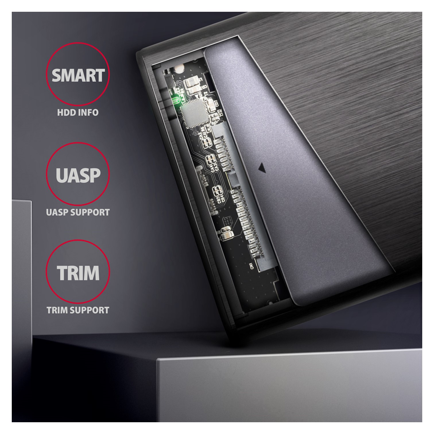 HDD DOD Ladica SATA 6G->USB-C 3.2Gen1, AXA, EE25-A6M