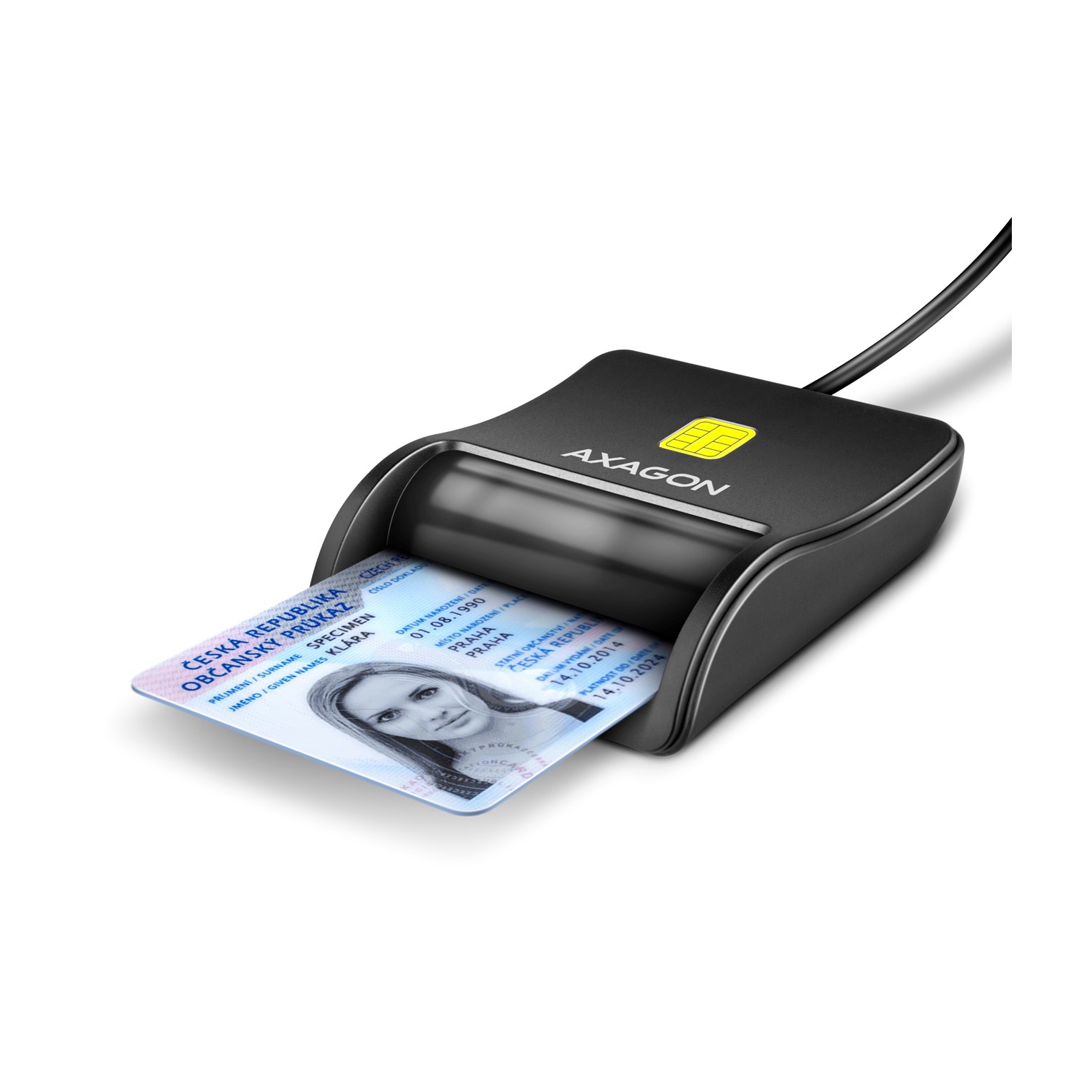 MEM CR USB 2.0 CRE-SM3N Smart Card FlatReader, AXA