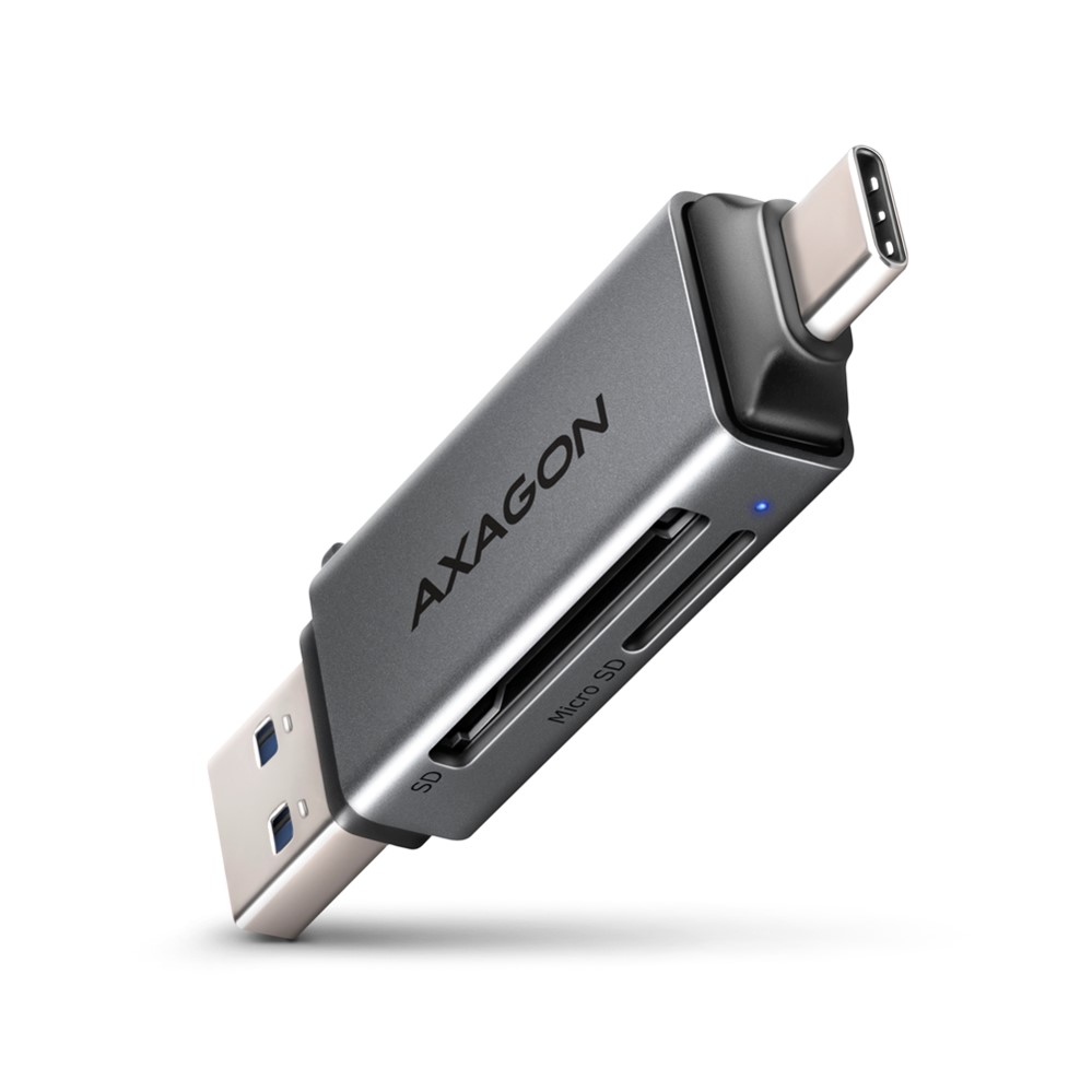 MEM CR USB 2.0 CRE-D4B, SD, microSD, MS, M2, Crna, AXA