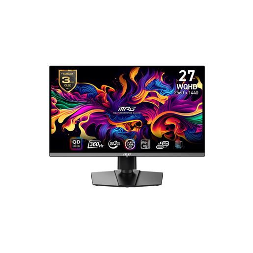 Monitor 27 MSI MPG 271QRX WQHD QD-OLED 360Hz, Gaming