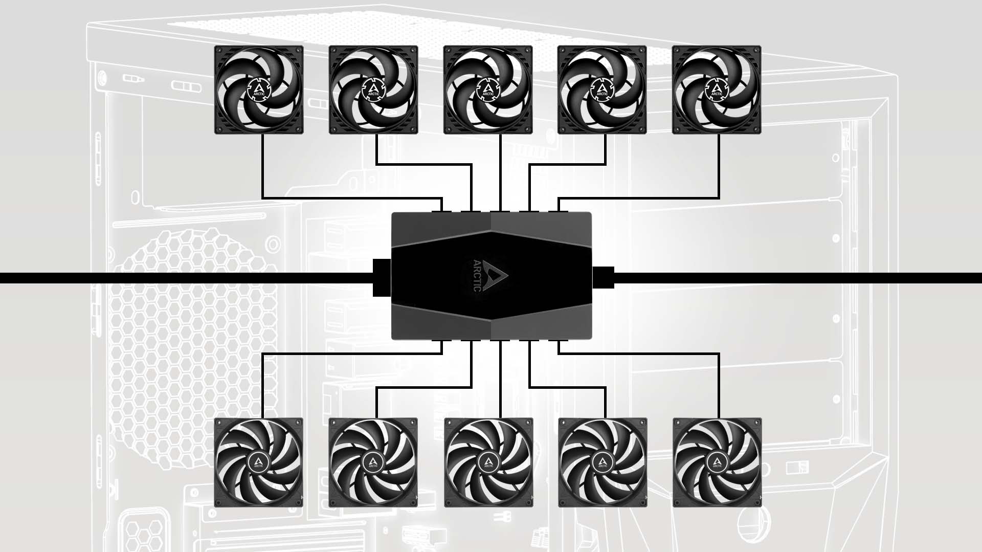 CPU kuler dod Arctic Case Fan Hub