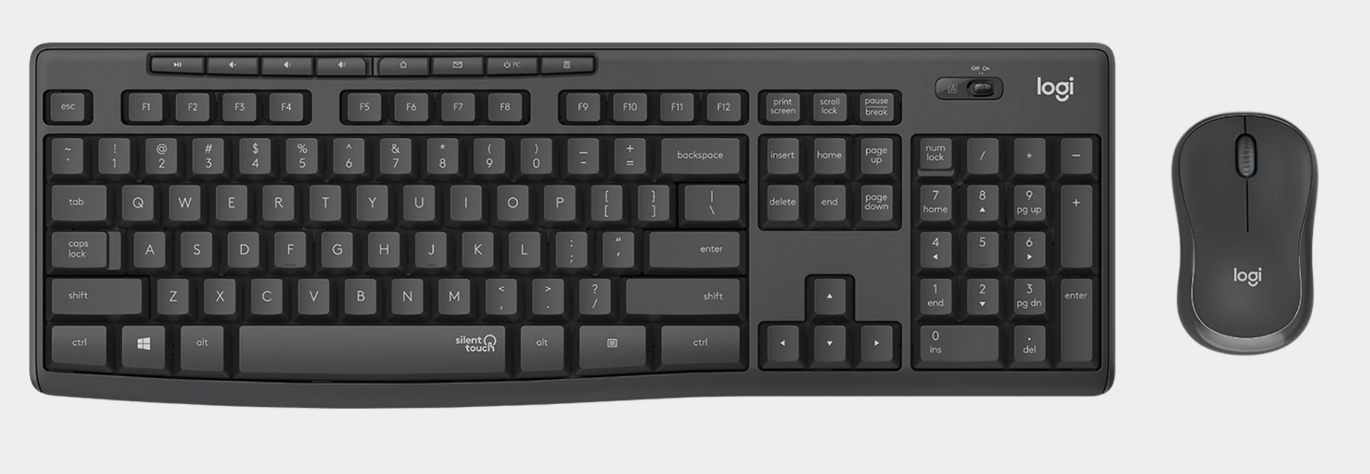 LOGITECH MK295 Silent Wireless Desktop Tastatura + Miš, USB, US layout