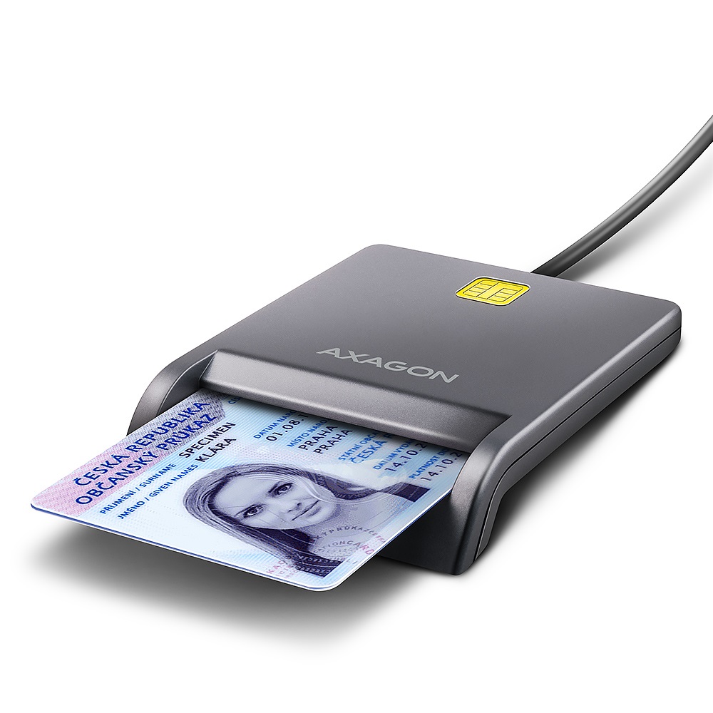 MEM CR USB 2.0 CRE-SM3T Smart Card FlatReader, AXA