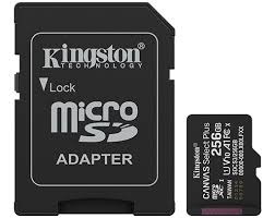 KINGSTON Micro SDXC 256GB CANVAS Select Plus C10 + SD Adapter, A1, U1, V10 up to 150 MB/s , UHS-I