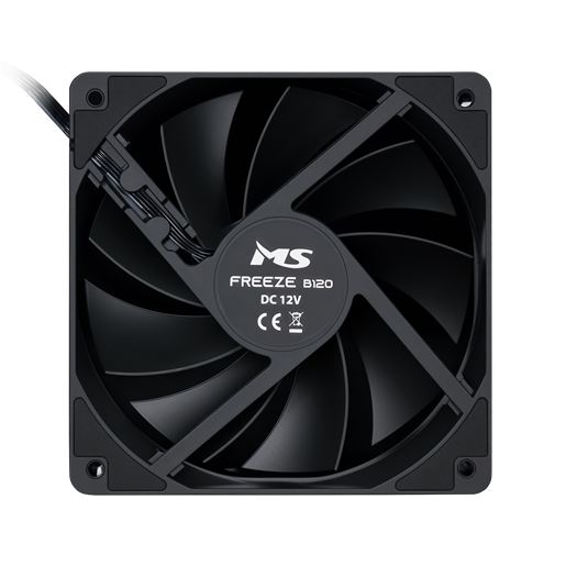 Hladnjak za Kućište MS FREEZE B120 crni fan
