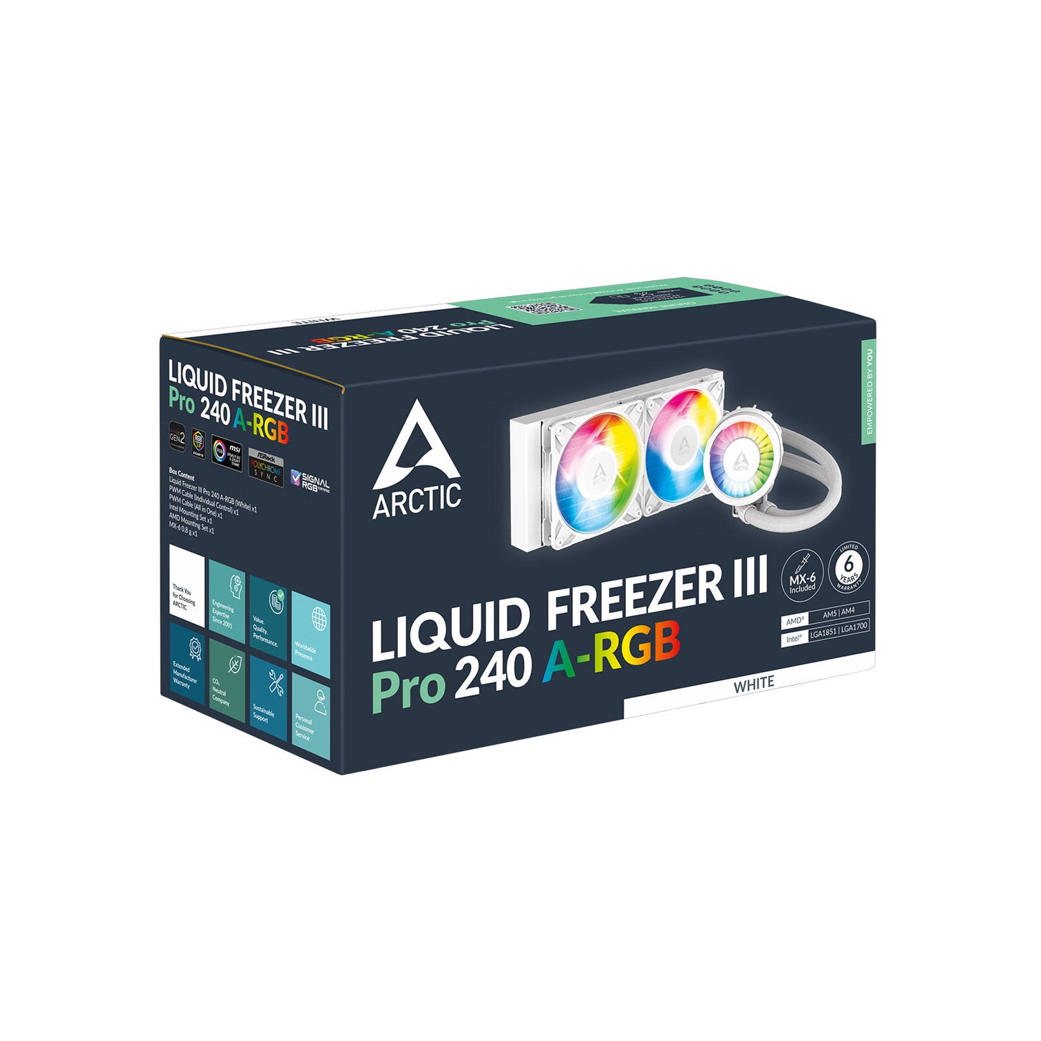 COL CPU AiO LCS Arctic Liquid Freezer III Pro 240 A-RGB (W)