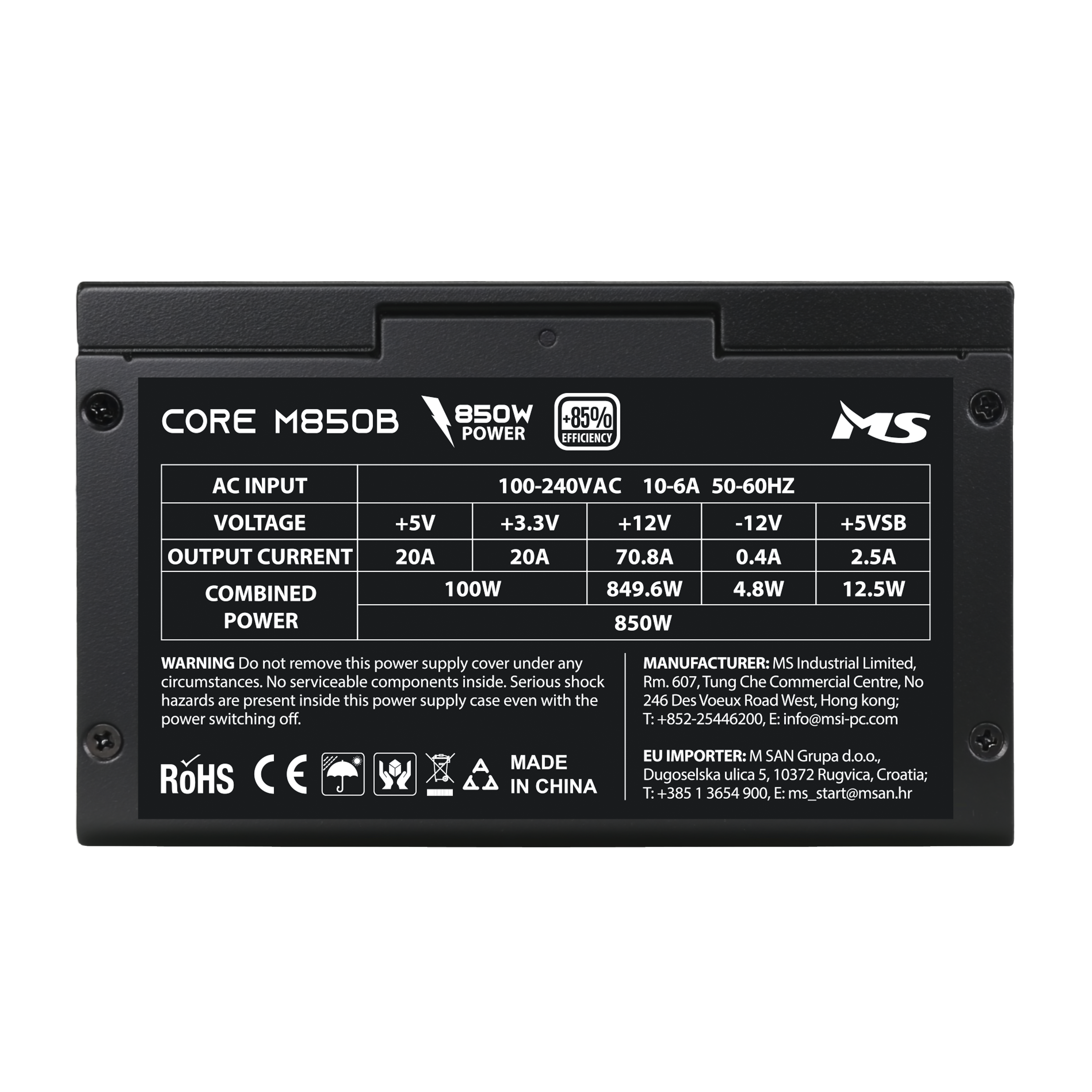 PSU MS CORE M850B ATX3.1