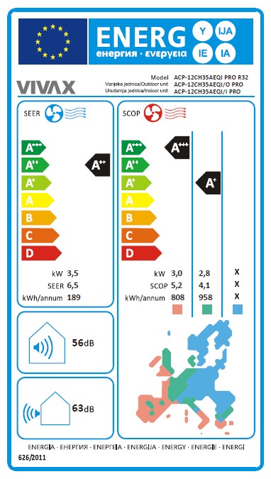 VIVAX COOL, ACP-12CH35AEQI PRO R32