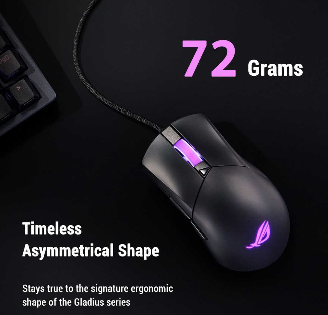 P523 ROG GLADIUS III CORE Gaming Optical USB crni miš