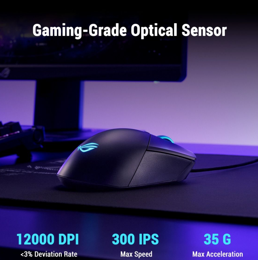 P523 ROG GLADIUS III CORE Gaming Optical USB crni miš