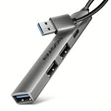 USB HUB Mini 4x USB3.2 Gen1, HUE-STA, 12cm USB-A kabel, AXA