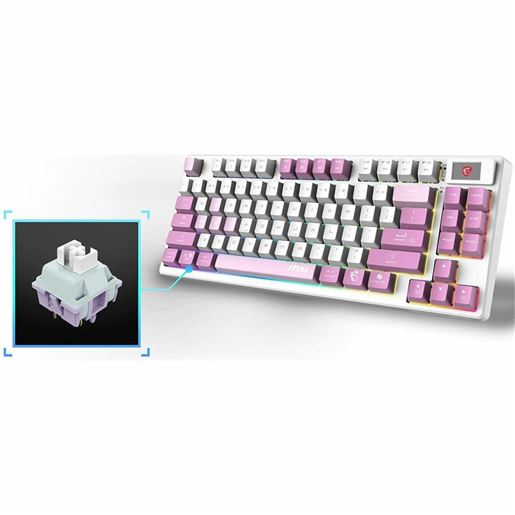 KB MSI FORGE GK600 TKL W VIOLET US