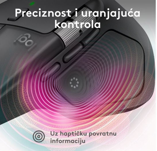 LOGITECH MX Master 4 Wireless Mouse 200-8000 DPI, 8 buttons, Battery life 70 days, 10 m, Graphite